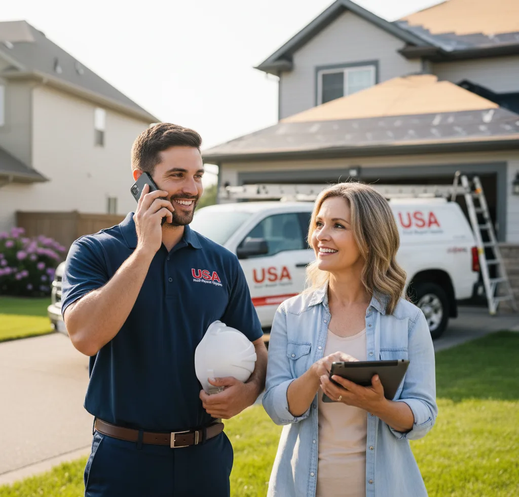 USA Roof Repair Experts customer support in Tenino